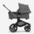 Grey mélange sun canopy, grey mélange fabrics, graphite chassis